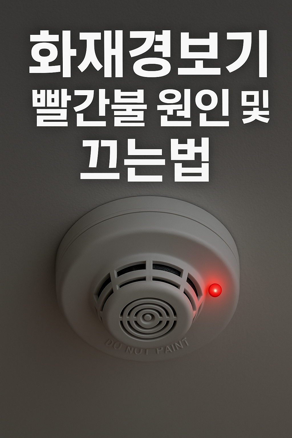 화재경보기 빨간불