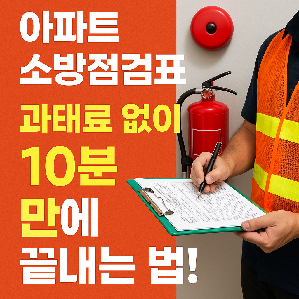 아파트 세대점검 외관점검표 작성